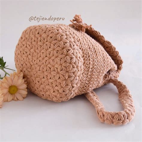 Mochila Jazmín Paso A Paso Crochet 🌸 En 2022 Bolsos De Ganchillo