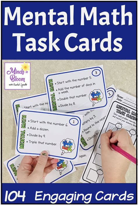 Mental Math Task Cards With Multiple Steps And All 4 Operations Math