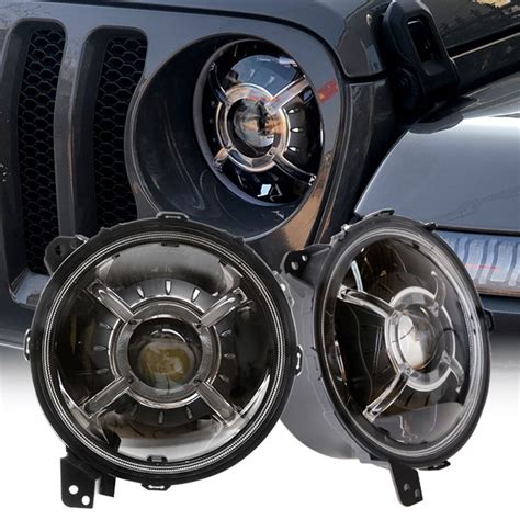 Emark Dot Approved Hi Low Beam Inch Round Auto Led Headlights For