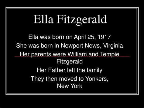 PPT - Ella Fitzgerald PowerPoint Presentation, free download - ID:1446871