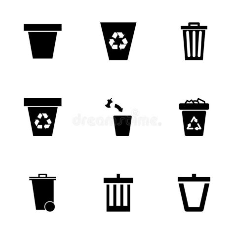 Trash Can Icon Stock Vector Illustration Of Container 46919424