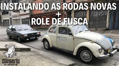 INSTALANDO AS RODAS ROLÊ DE FUSCA 1975 YouTube