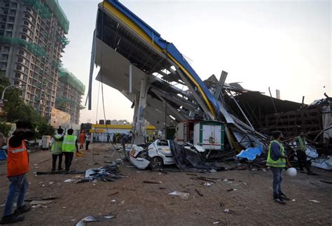 At Least 14 Killed After Billboard Collapses In Mumbai During Thunderstorm