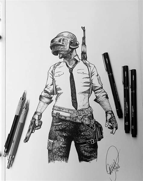 Pencil Sketch Of Pubg A Step By Step Guide For Beginners