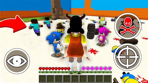 Squid Game Oyununda Bebek Olarak Oynadim Minecraft Youtube