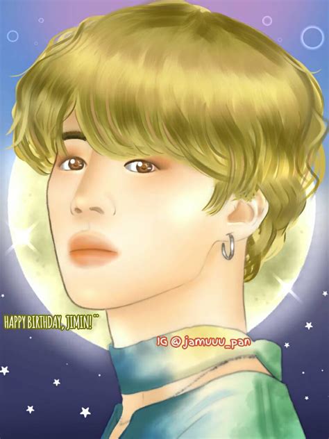 Happy Birthday Jimin 2017 Birthday T Fanart By Jamuuupan On