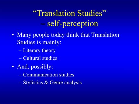 Ppt Translation Theory And The Non L Iterary Text Powerpoint