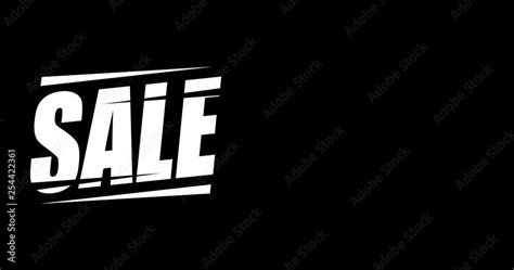 Mockup logo Sale on black background video 4k Stock Video | Adobe Stock