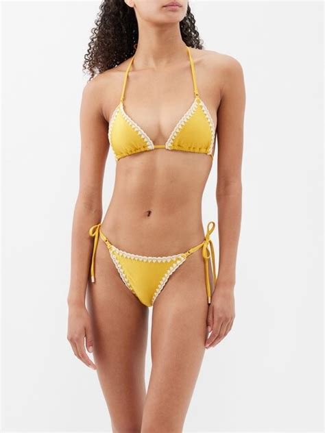 Zimmermann Vacay Crochet Trim Triangle Bikini Shopstyle Two Piece