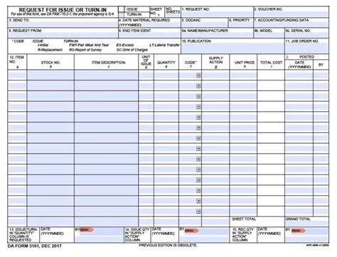 Da Form 3161 Fillable Word Fillable Form 2024