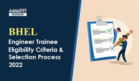 Bhel Engineer Trainee Eligibility Criteria And Selection Process