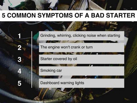 Signs And Symptoms Of A Bad Starter Motorbeast