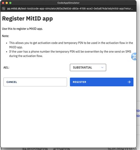 Test app for MitID - MitID - Signicat Community