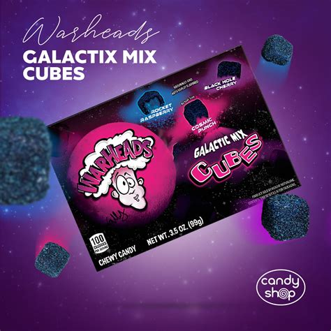 warheads galactic cubes  zelki  smaku owocowym candy shoppl