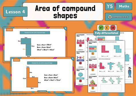 Year 5 Perimeter And Area Area Of Compound Shapes Lesson 4