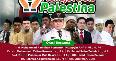 Ribuan Peserta Akan Hadiri Munajat Bela Palestina Di Masjid Al Markaz