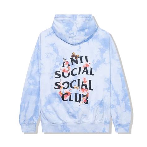 Anti Social Social Club Assc Fw22 Ds Kkoch Never Dies Blue Tie Dye