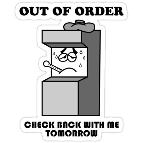 Out Of Order Stickers By Jared Mcguire Redbubble