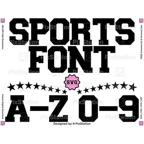 Sports Svg Font, Athletic Font Svg, College Svg Font, Svg Al | Inspire ...