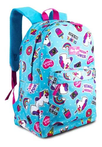 Mochila Escolar Costas Clio Para Ni As Con Forma De Unicornio Color