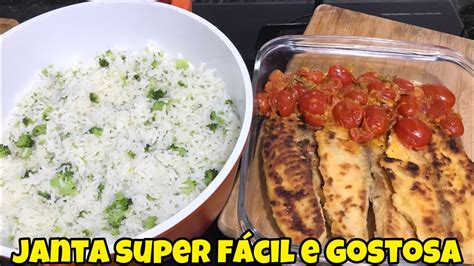 Tilápia grelhada arroz brócolis YouTube