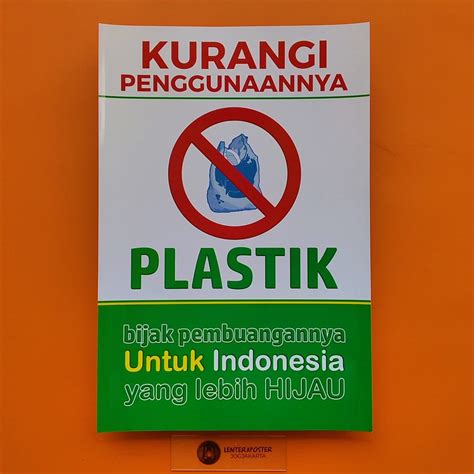 Poster Kurangi Sampah Plastik Lazada Indonesia