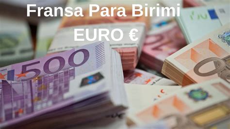 Fransa Para Birimi Eurostar