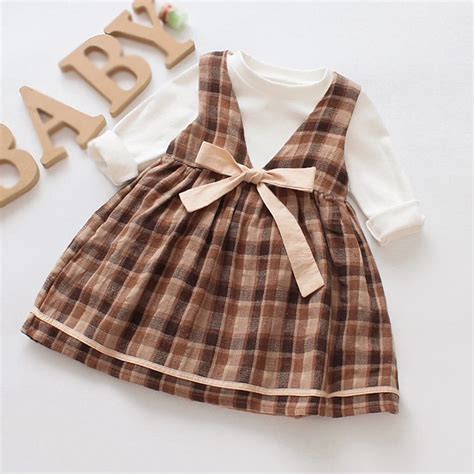 Baby Dress Cotton Dress 1 Year Old Baby Girls Dress Autumn New Born ...