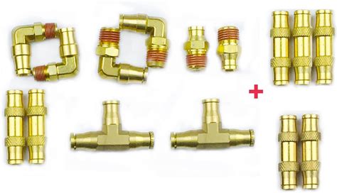 Amazon TL TOOLEGIN DOT Brass Push To Connect Fittings 1 4 Air