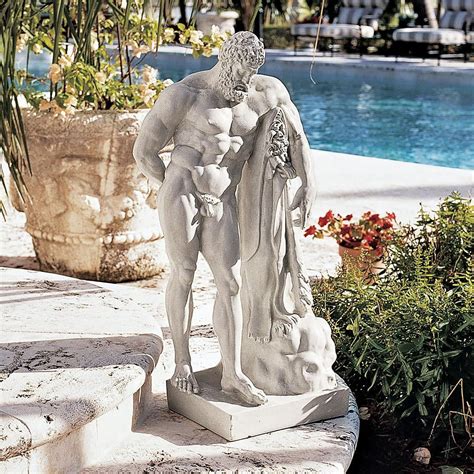 Design Toscano Greek God Farnese Hercules Garden Statue - Walmart.com