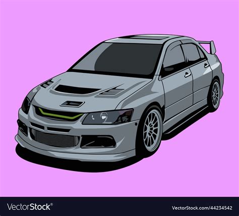 Modified speed car design Royalty Free Vector Image