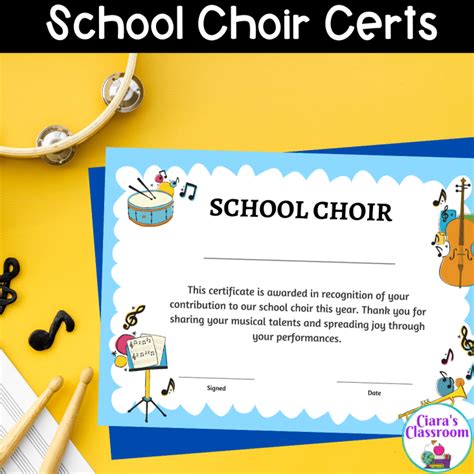 Mash School Choir Certificates For The End Of The Year