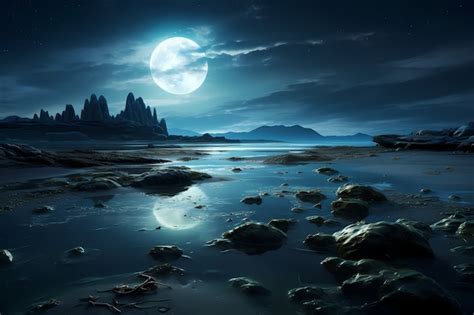 Digital art moon wallpaper | AI-generated image