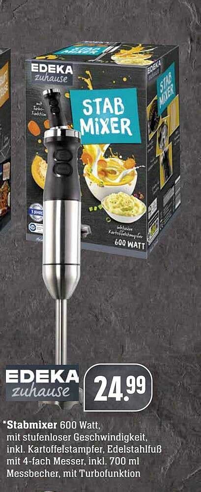 Edeka Zuhause Stabmixer 600 Watt Angebot Bei EDEKA 1Prospekte De