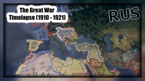 The Great War Timelapse 1910 1921 Hearts Of Iron 4 YouTube