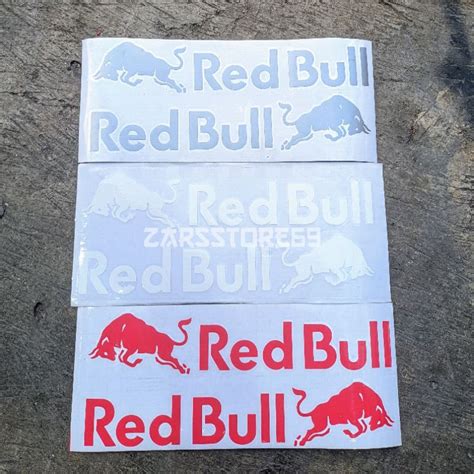 Jual Stiker Cutting Logo Redbull Banteng Isi 2 Stiker Redbull Motor