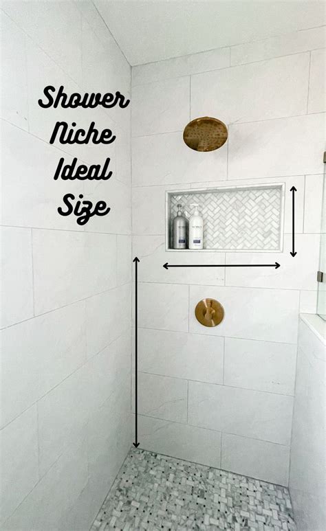 Shower Niche Standard Size Niche Design Wall Bathroom Tile Ready