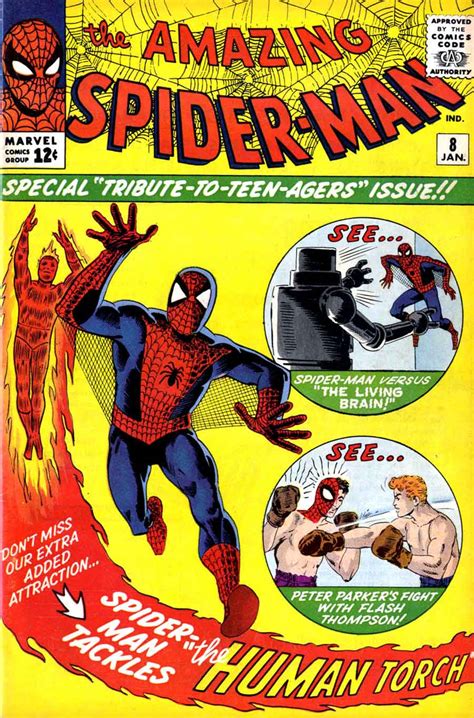 Amazing Spider Man Jack Kirby Steve Ditko Art Ditko Art Cover