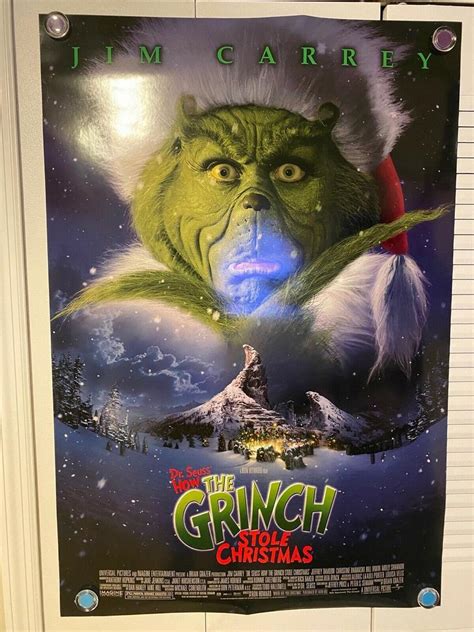 THE GRINCH MOVIE POSTER 2 Sided ORIGINAL Advance Version B 27x40 JIM ...