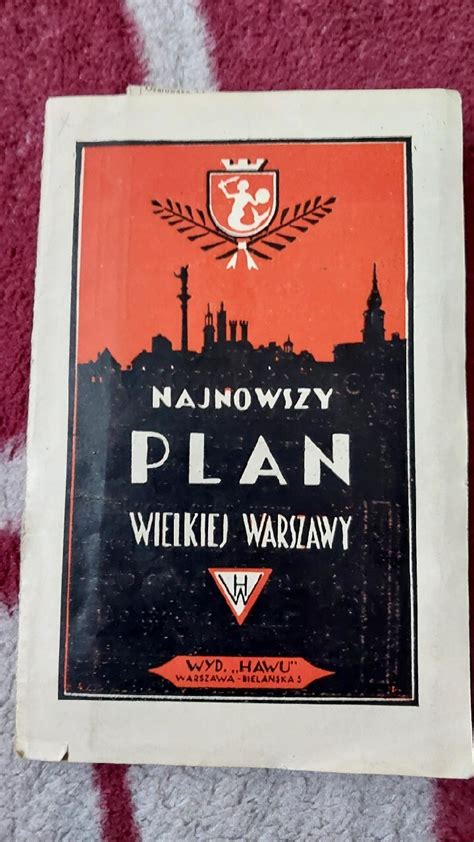 Najnowszy Plan Wielkiej Warszawy Wyd Hawu Piechowice Licytacja Na