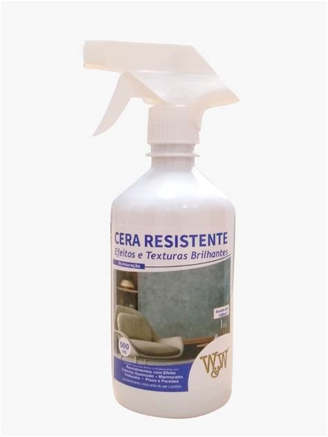 Cera Resistente Efeitos E Texturas Brilhante Spray 500ml W W Clean Up