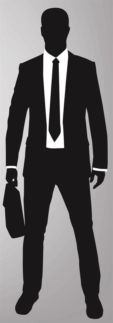 19 PSD Man In Suit Silhouette Images - Man Silhouette Vector, Men in ...