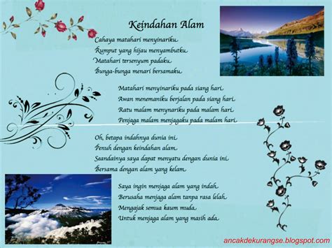 Puisi Bahasa Sunda Tentang Keindahan Alam - Riset