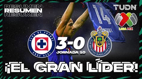 Resumen Y Goles Cruz Azul 3 0 Chivas Cl2024 Liga Mx J10 Tudn Youtube