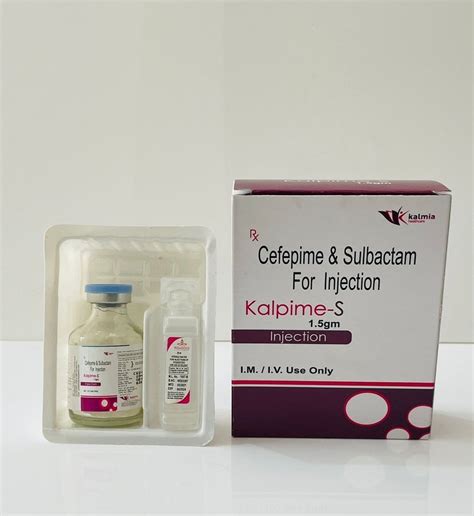 Kalmia Injection Cefepime 1Gm Sulbactam 500mg For Hospital At Rs 750