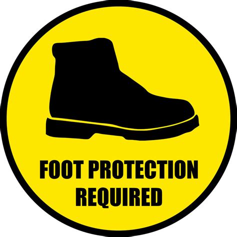 Foot Protection Must Be Worn Sign Ubicaciondepersonas Cdmx Gob Mx