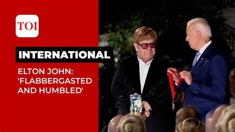 Elton John Gets Emotional As Biden Surprises Him With National