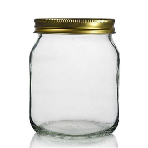 1lb Clear Glass Honey Jar And Screw Lid Ampulla Ltd 0161 367 1414