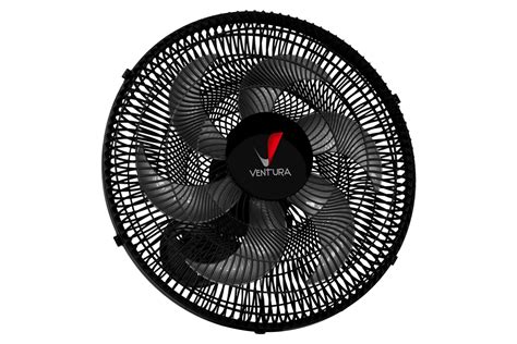 Ventilador De Parede Ventura Turbo P S W Bivolt Preto E Cinza Cm