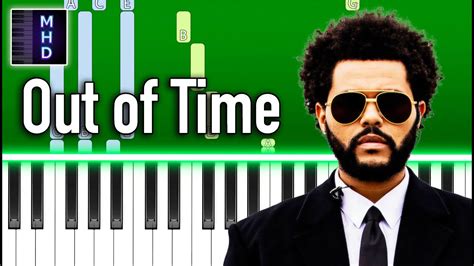 The Weeknd Out Of Time Piano Tutorial YouTube